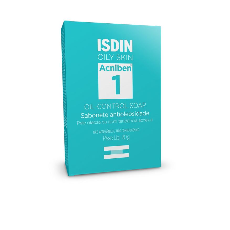 ISDIN Sabonete em Barra Facial Acniben Oil Control Antioleosidade 80g