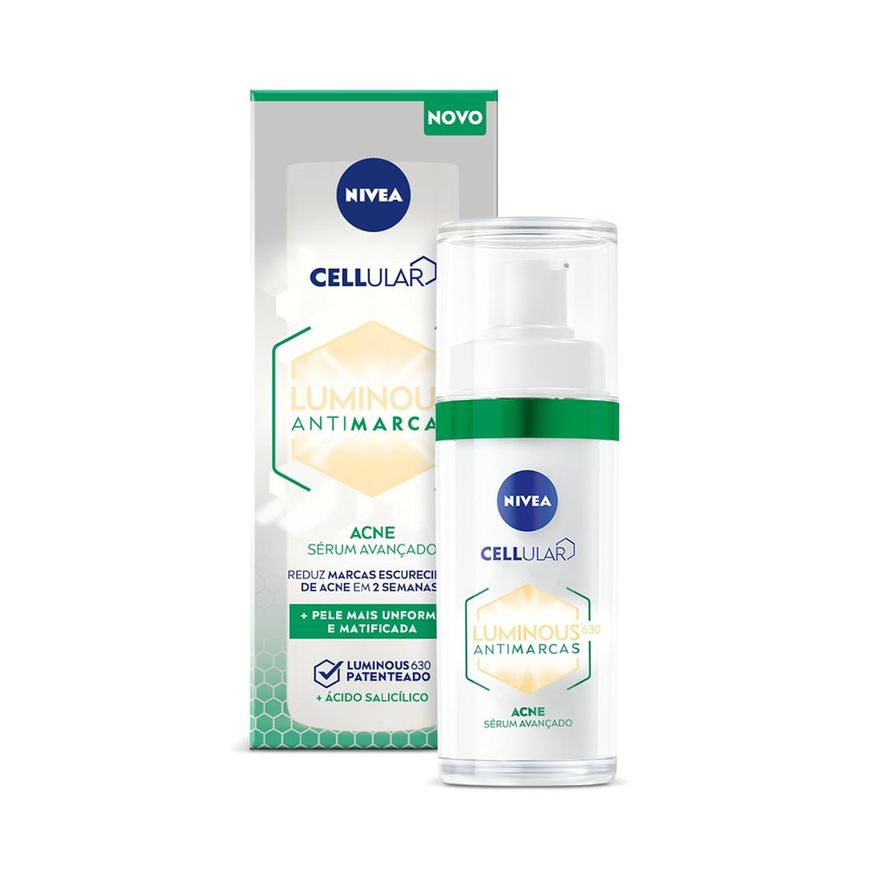 Nivea Sérum Facial Cellular Luminous 630 Antimarcas Acne FPS 60 30ml