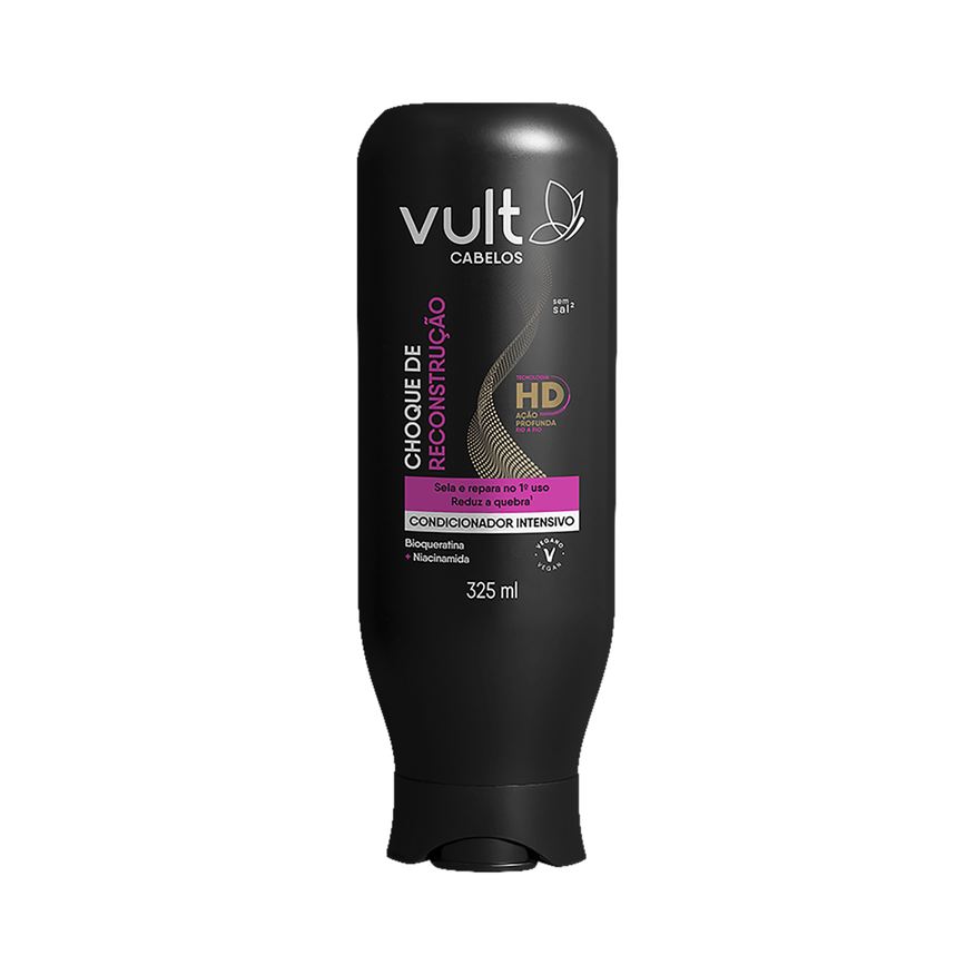 Vult Cabelo Condicionador Vult Choque de Reconstrução 325ml