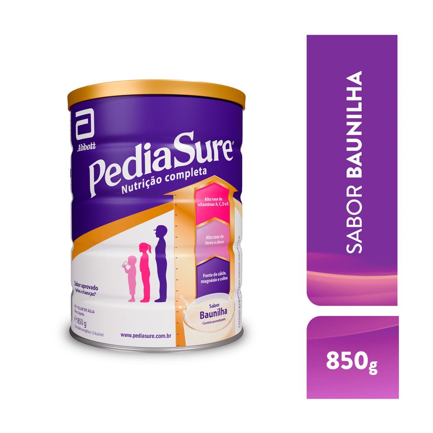 Pediasure Suplemento Alimentar Infantil Complete Sabor Baunilha +4 Anos 850g