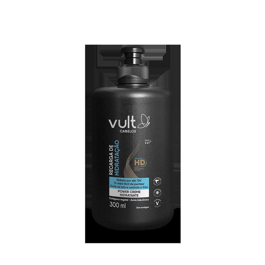 Vult Cabelo Creme de Pentear Vult Recarga de Hidratação 300ml
