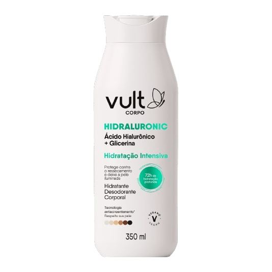 Vult Loção Corporal Desodorante Hidraluronic com Ácido Hialurônico Hidratação Intensiva 350ml