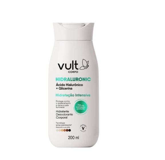 Vult Loção Corporal Hidraluronic Hidratação Intensiva 200ml