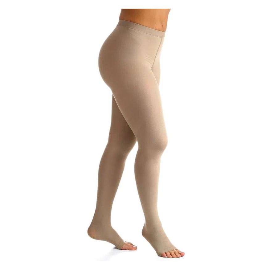 Sigvaris Meia-Calça Materna 30-40mmHg Aberta Bege - Tamanho G3