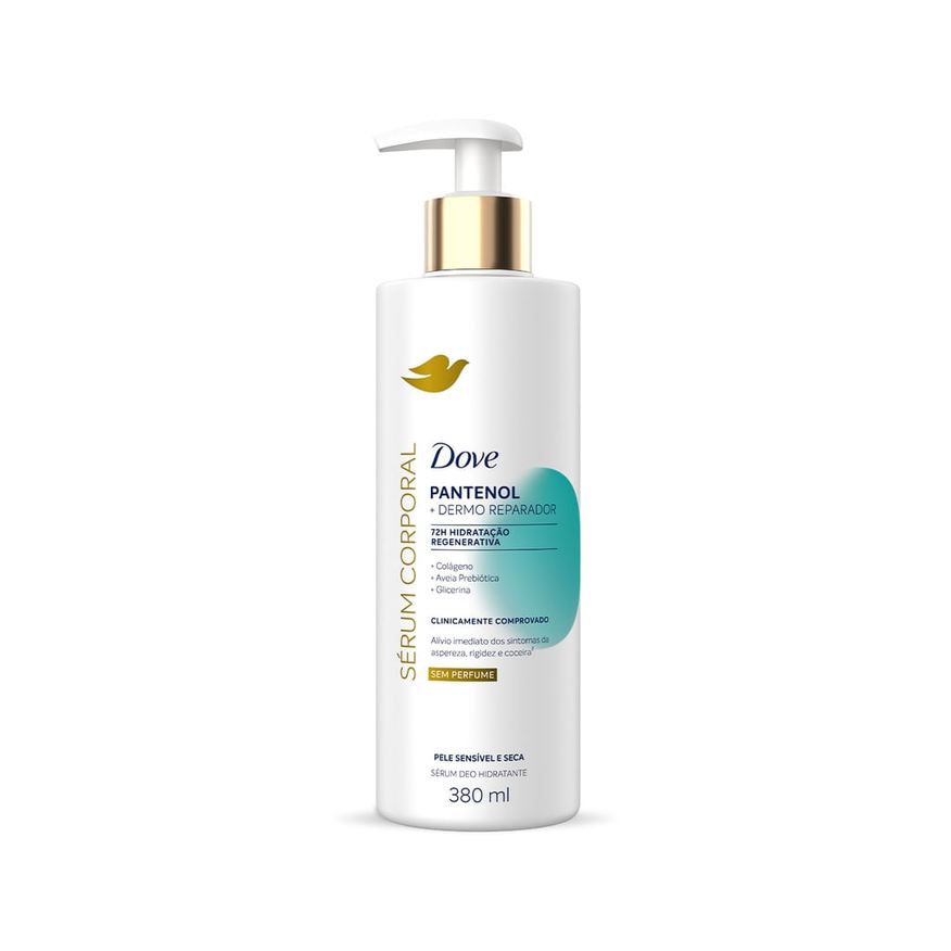 Dove Sérum Corporal Pantenol Dermo Reparador Sem Perfume 380ml