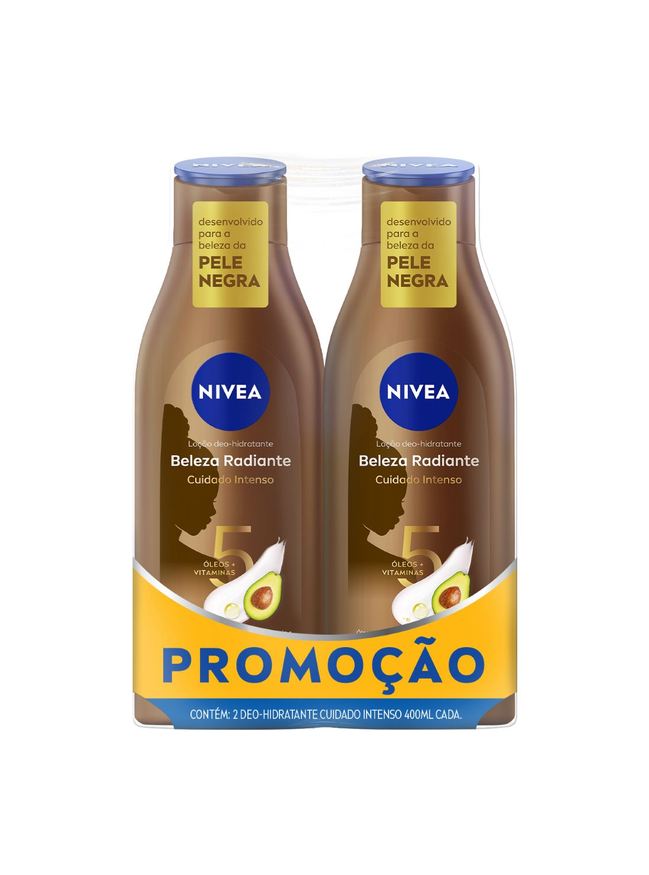 Nivea Kit Loção Hidratante Beleza Radiante Desodorante Corporal 400ml 2 Unidades