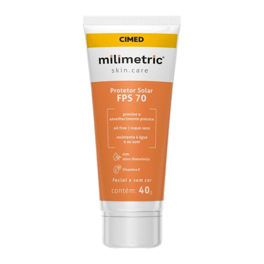 Cimed Protetor Solar Facial Milimetric Toque Seco FPS70 40g