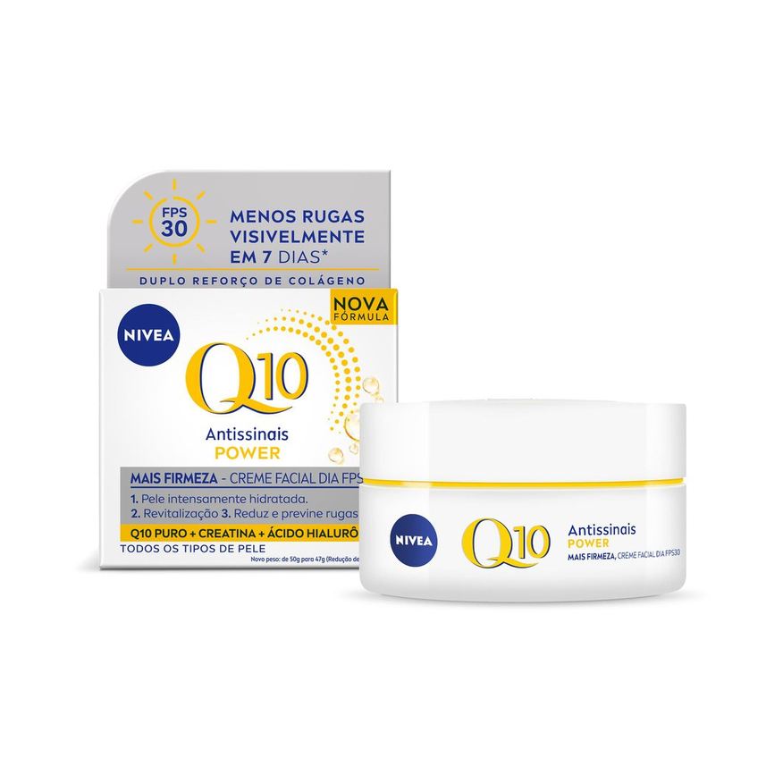 Nivea Creme Facial Q10 Power Antissinais FPS 30 50g