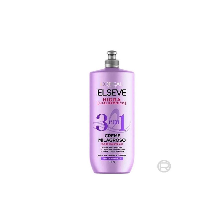 Elseve Creme de Tratamento Capilar Hidra Hialurônico 3 em 1 Milagroso 500ml