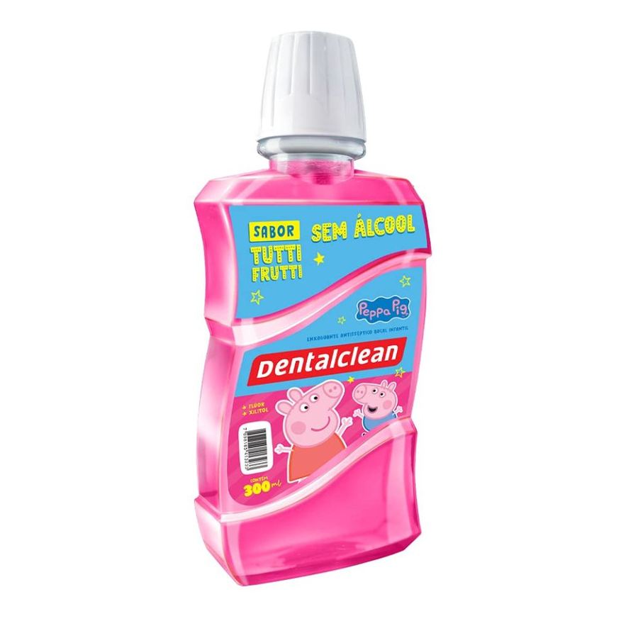 Dentalclean Antisséptico Bucal Infantil Peppa Pig 300ml - '