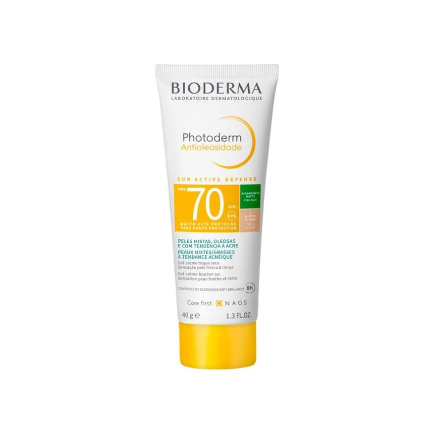 Bioderma Protetor Solar Facial Photoderm Antioleosidade FPS70 Cor 1.0 40g