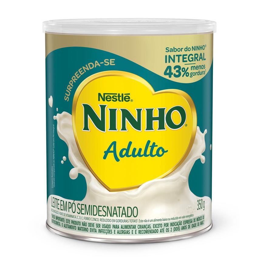 Ninho Leite em Pó Adulto Lata 350g