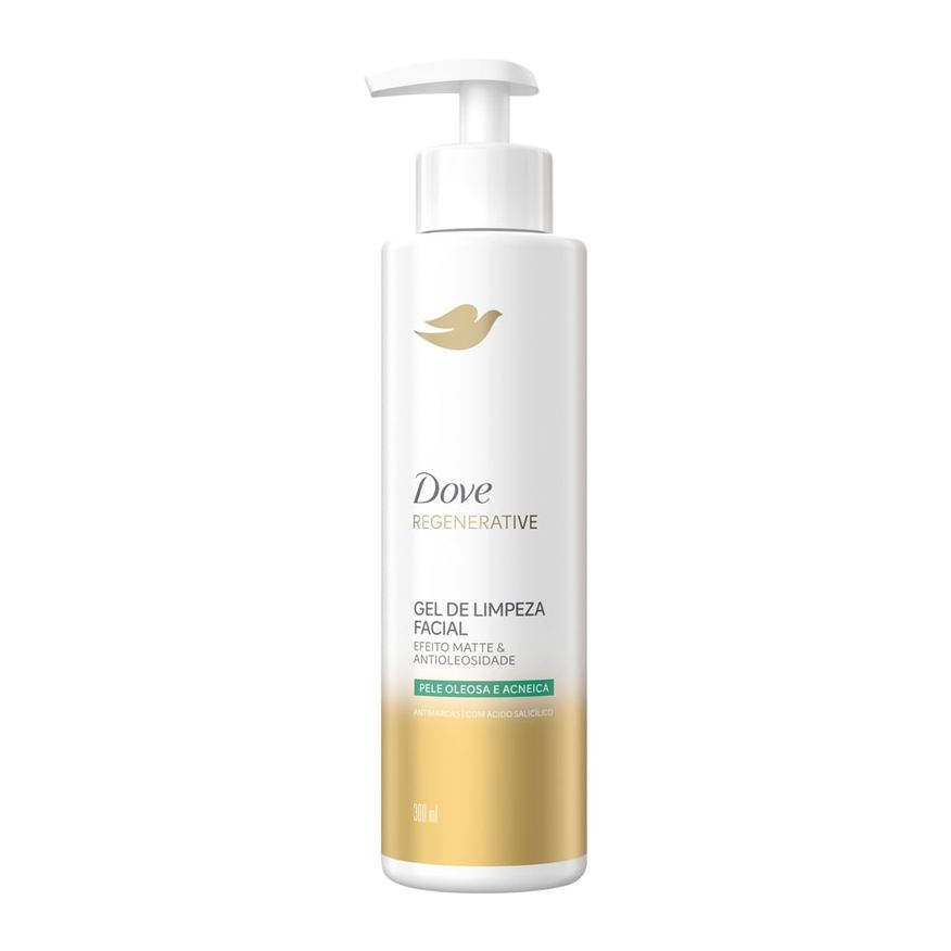 Dove Gel de Limpeza Facial Regenerative Antioleosidade e Efeito Matte 300ml