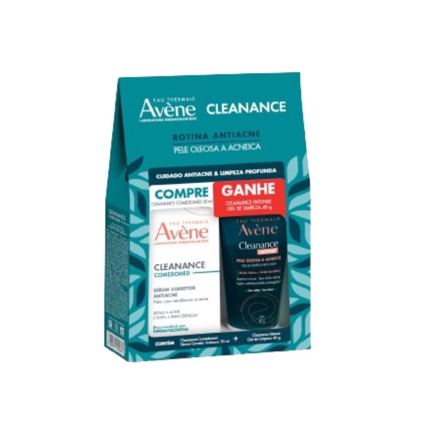 Avene Kit Cleanance Rotina Antiacne: Sérum Avène Cleanance Comedomed 30ml 1 Unidade + Gel de Limpeza Cleanance Intense 40g 1 Unidade
