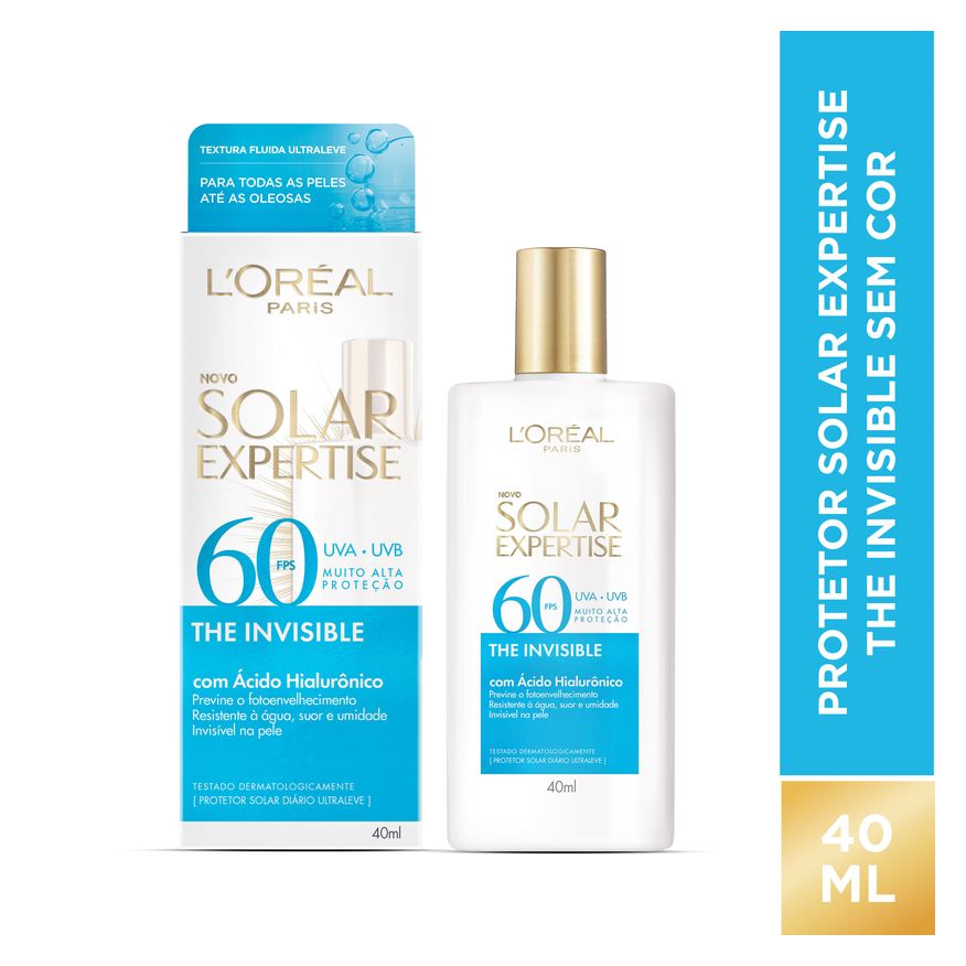 Loreal Paris Protetor Solar Facial Solar Expertise The Invisible FPS60 40ml