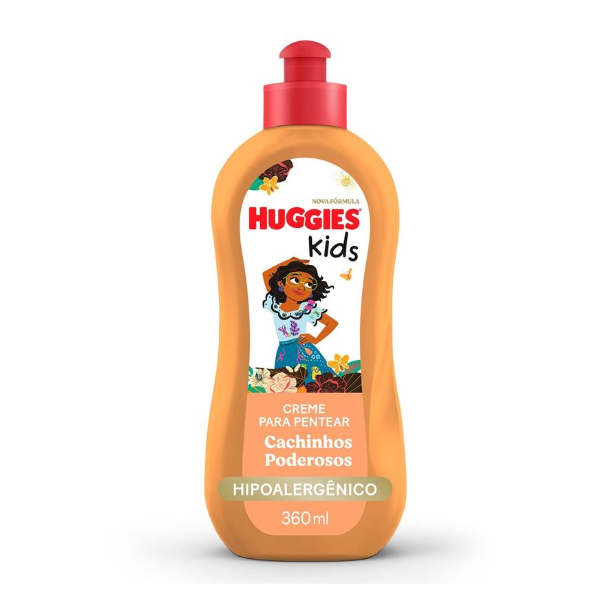 Huggies Creme para Pentear Infantil Kids Cachinhos Poderosos 360ml