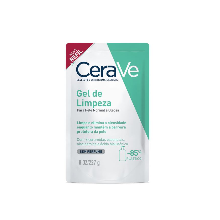 CeraVe Gel de Limpeza Facial Peles Normais a Oleosas Refil 227g