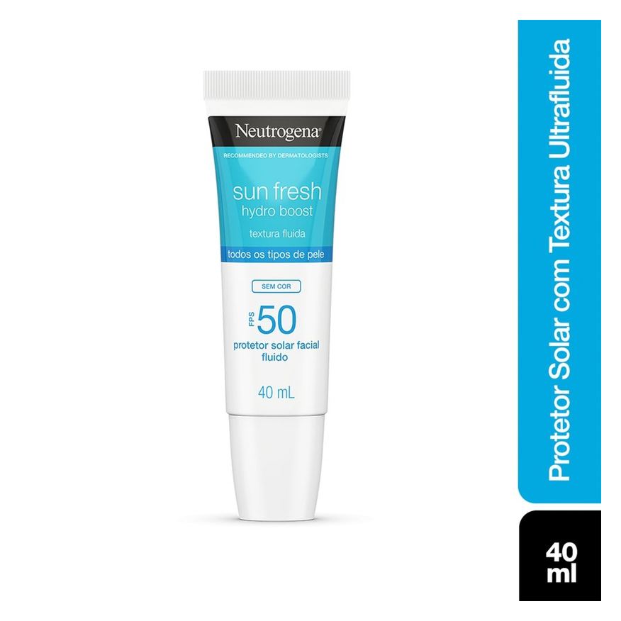 Neutrogena Protetor Solar Facial Sun Fresh Hydro Boost FPS50 Sem Cor 40ml