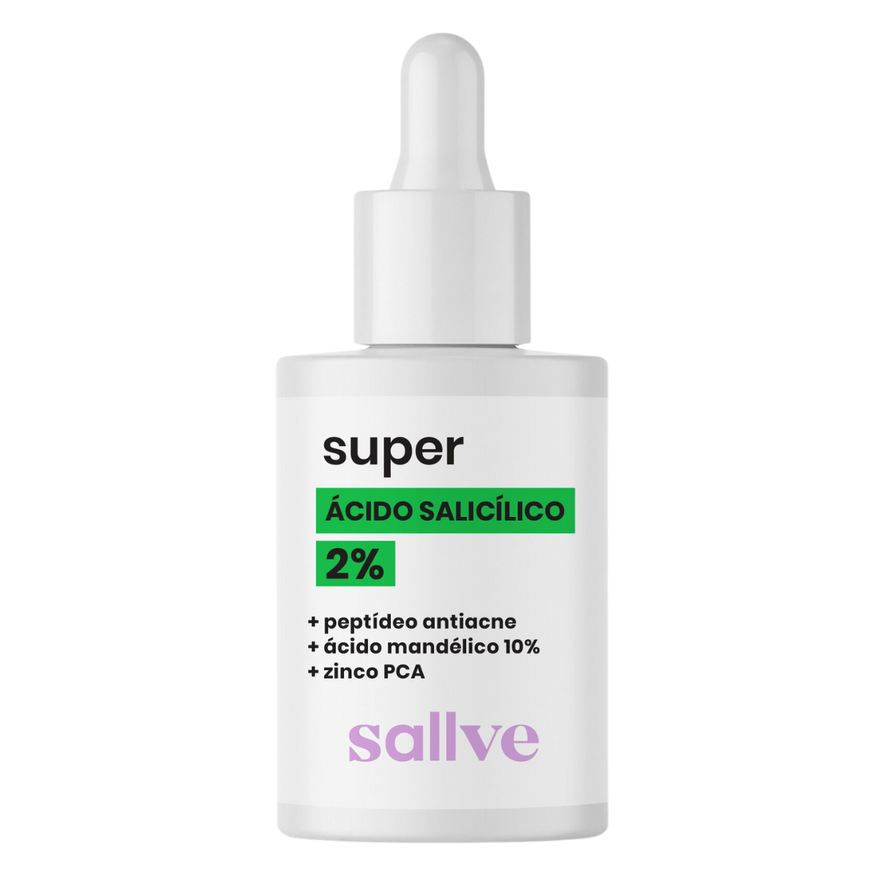 Sallve Sérum Facial Super Antiacne Ácido Salicílico 2% 30ml
