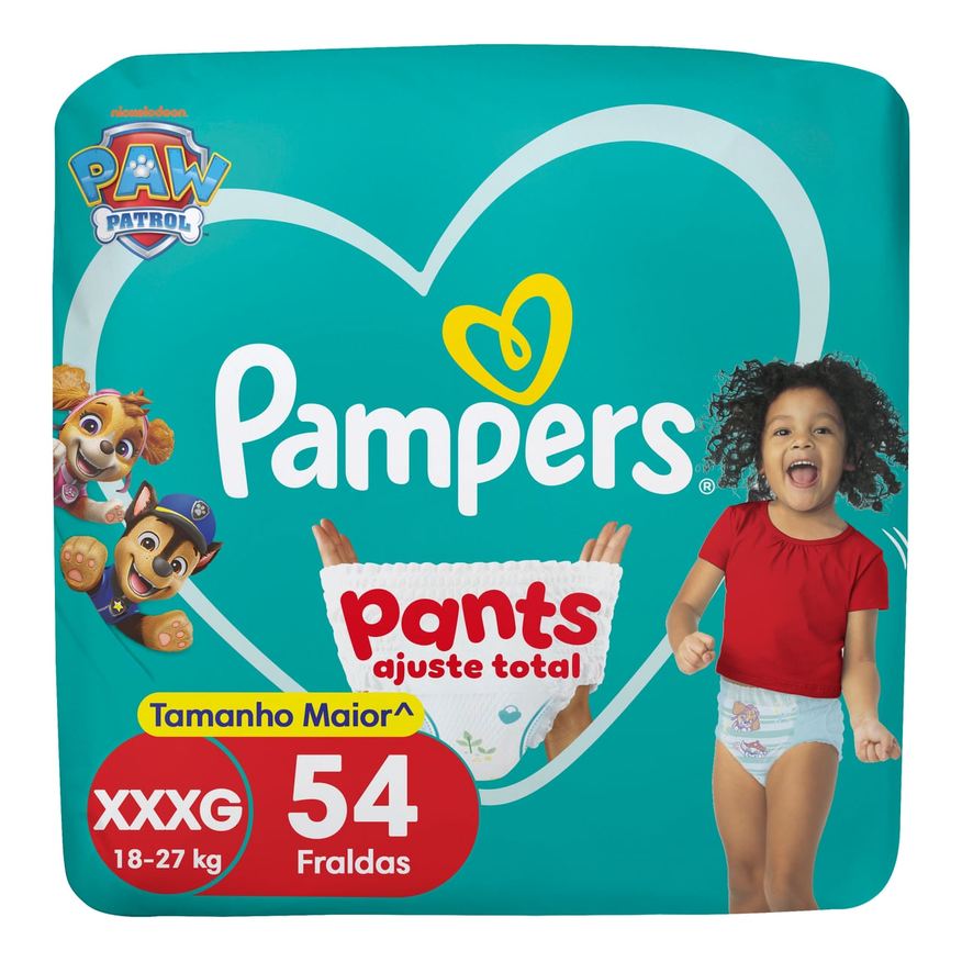 Pampers Fralda Pants Ajuste Total XXXG 54 Unidades