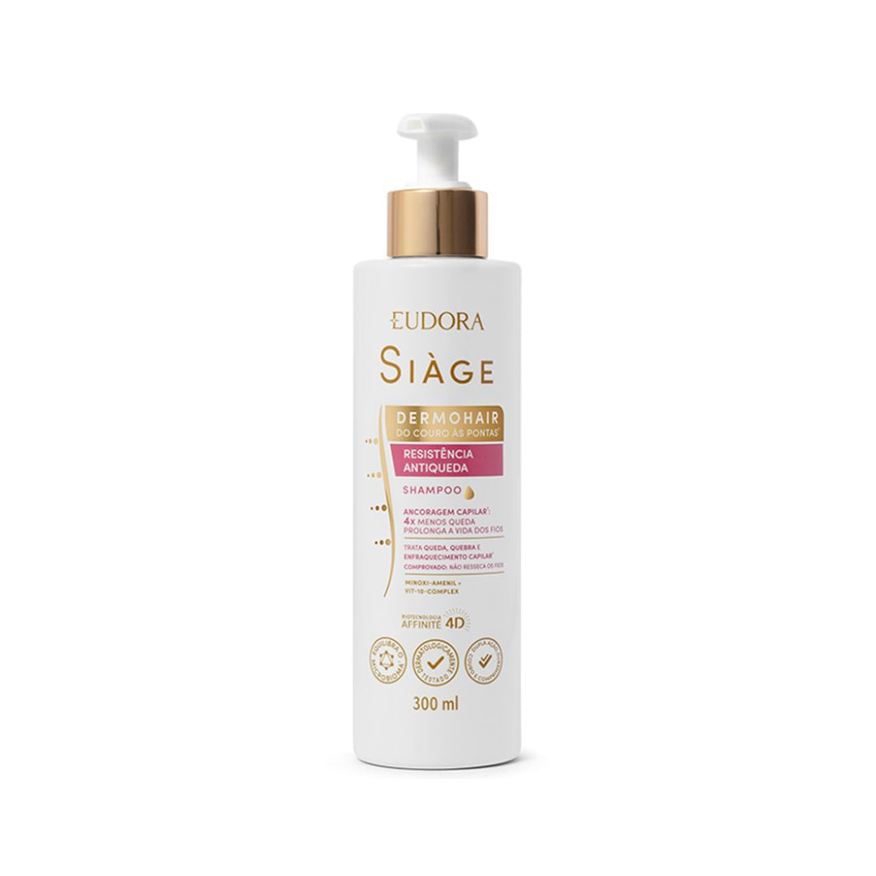 Siage Shampoo Eudora Siàge DermoHair Resistência Antiqueda 300ml
