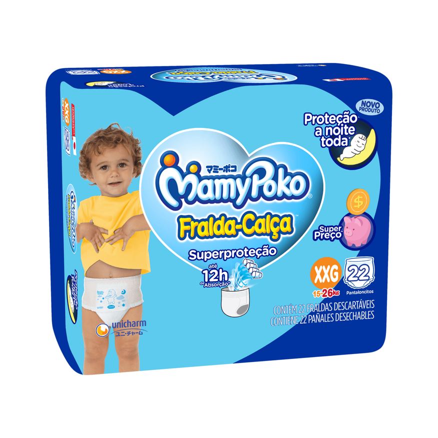 MamyPoko Fralda-Calça Superproteção XXG 22 Unidades