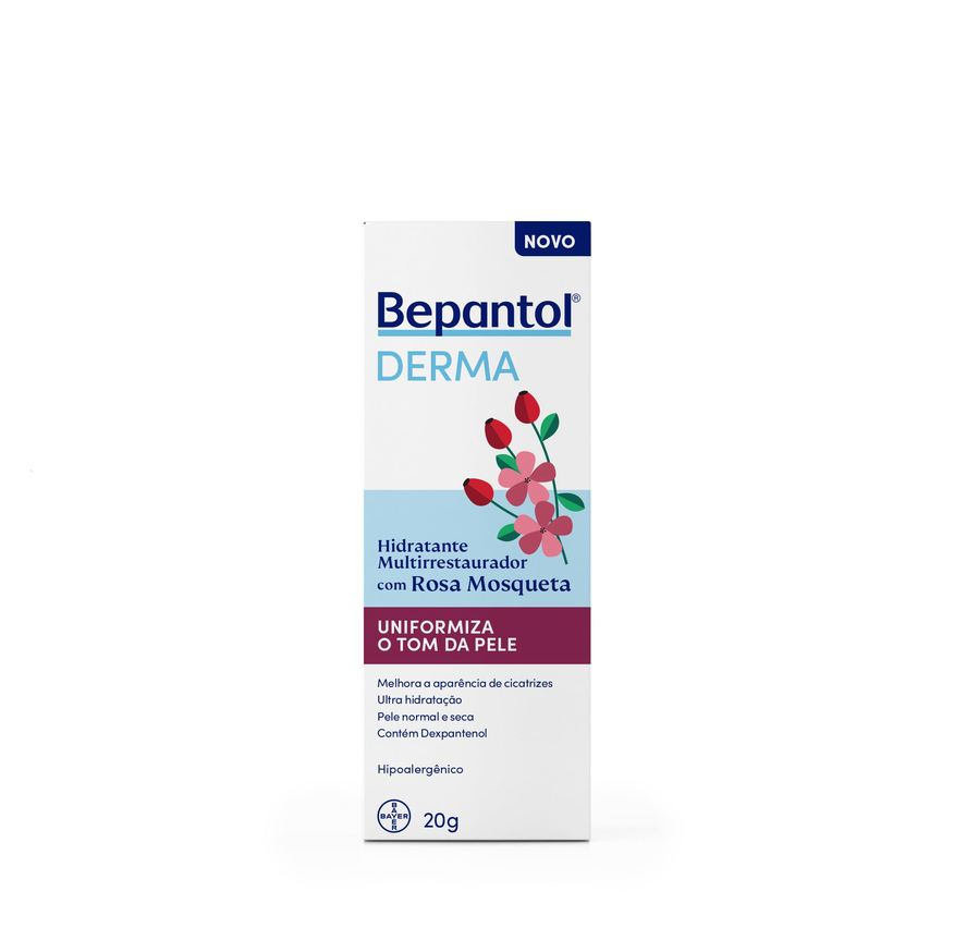 Bepantol Creme Facial Bepanto Derma Multirrestaurador com Rosa Mosqueta 20g