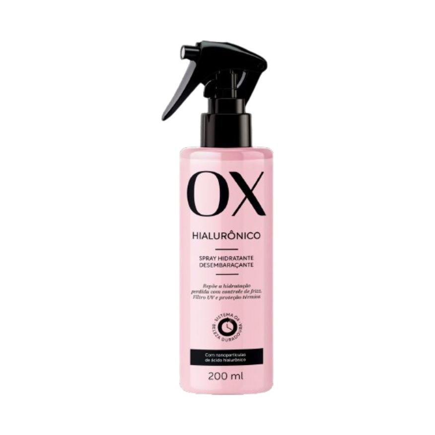 OX Leave-in Hialurônico Hidratante Desembaraçante Spray 200ml