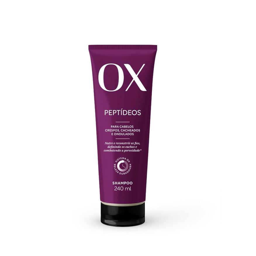 OX Shampoo Peptídeos para Crespos e Cacheados 240ml