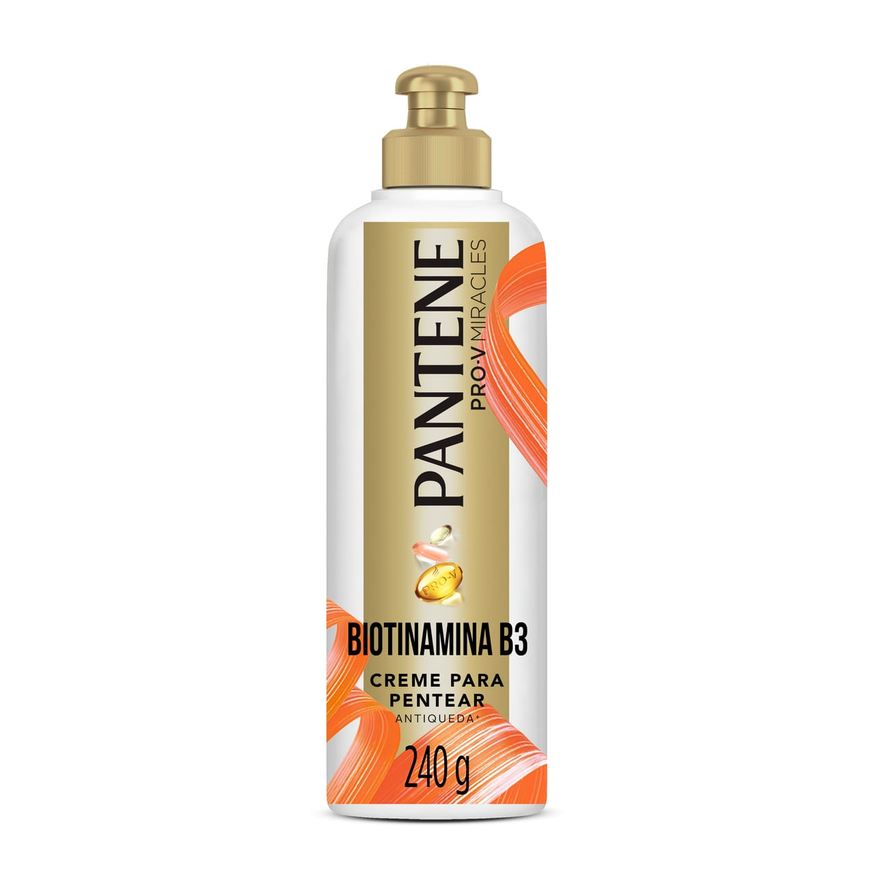 Pantene Creme de Pentear Pro-V Miracles Biotinamina B3 Antiquebra & Nutrição 240g