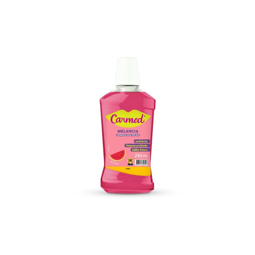 Carmed Enxaguante Bucal Com Flúor Zero Álcool Sabor Melancia 250ml