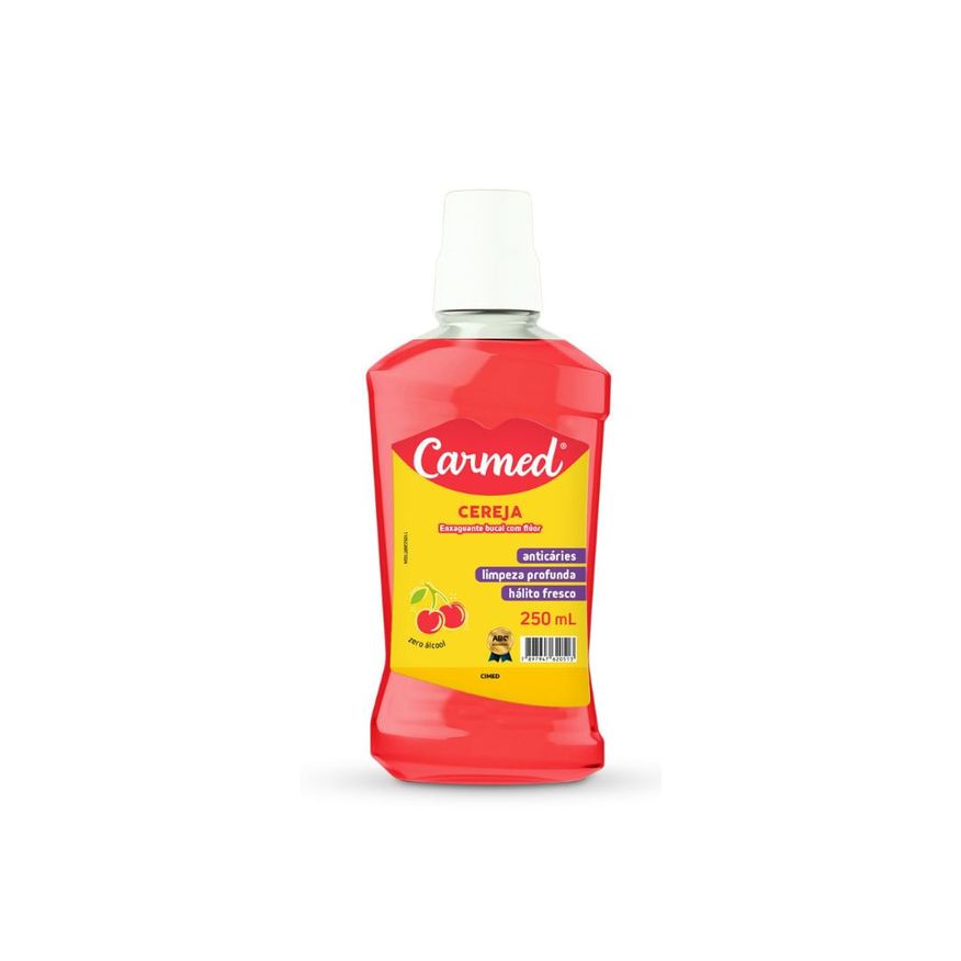 Carmed Enxaguante Bucal com Flúor Sabor Cereja 250ml