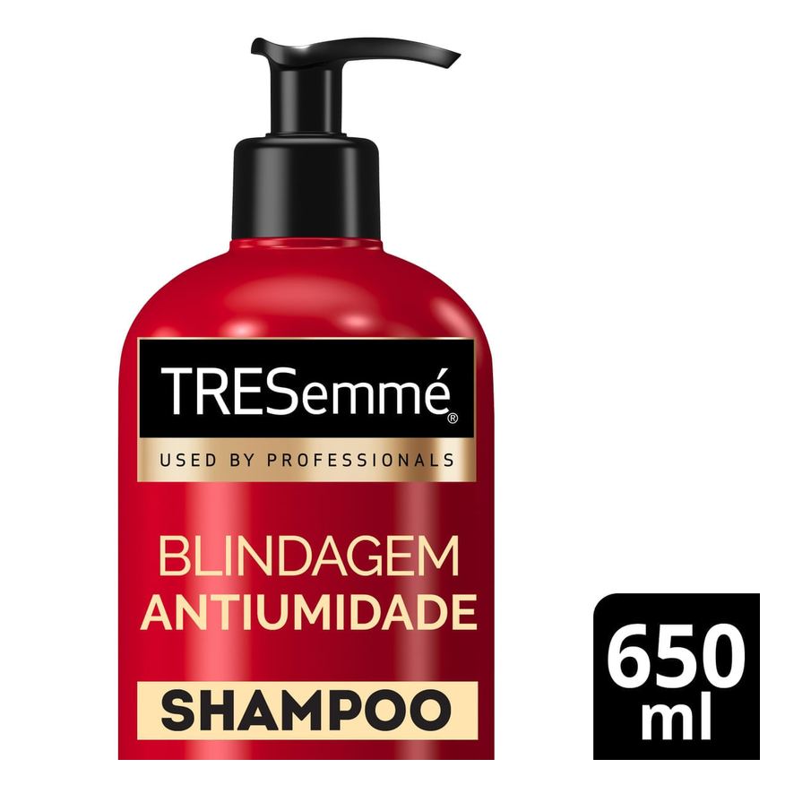 Tresemme Shampoo TRESemmé Blindagem Antiumidade Queratina e Ácido Hialurônico 650ml