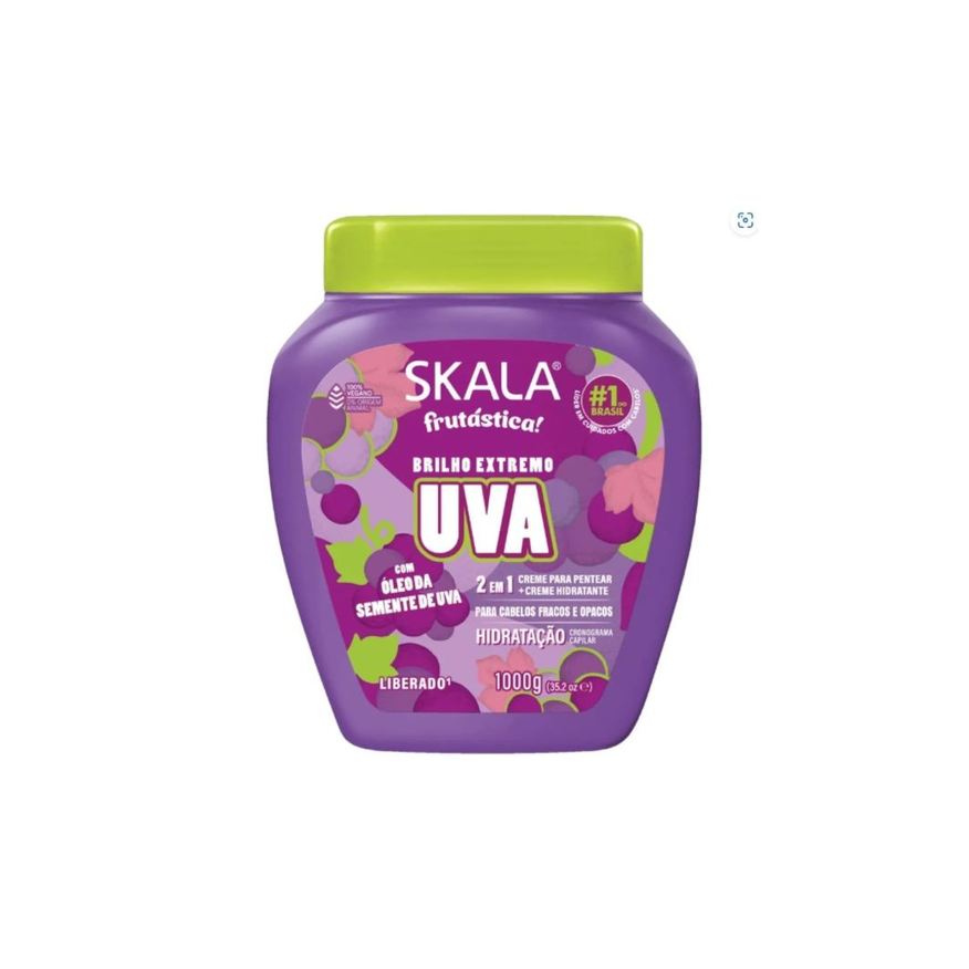 Skala Creme de Tratamento Capilar Frutástica Uva 2 em 1 1kg