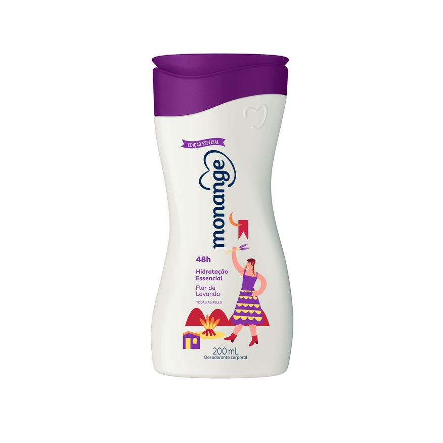Monange Loção Corporal Flor de Lavanda com Ação Desodorante 200ml