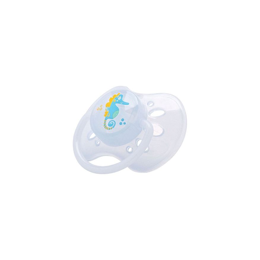 Lolly Chupeta Kinddy Oceano Ortodôntica +6 meses Silicone Azul Tamanho 2 1 Unidade