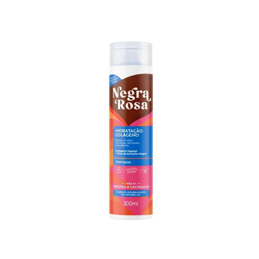 Negra Rosa Shampoo Hidratação Colágeno 300ml