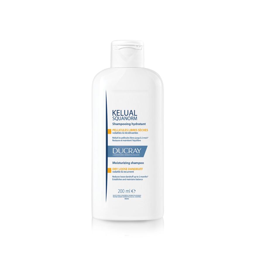 Ducray Shampoo Anticaspa Kelual Squanorm Cabelos Secos 200ml