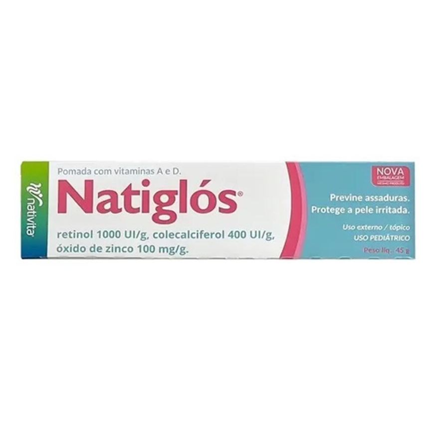 Nativita Natiglos Pomada Prevenção e Tratamento de Assaduras 45g