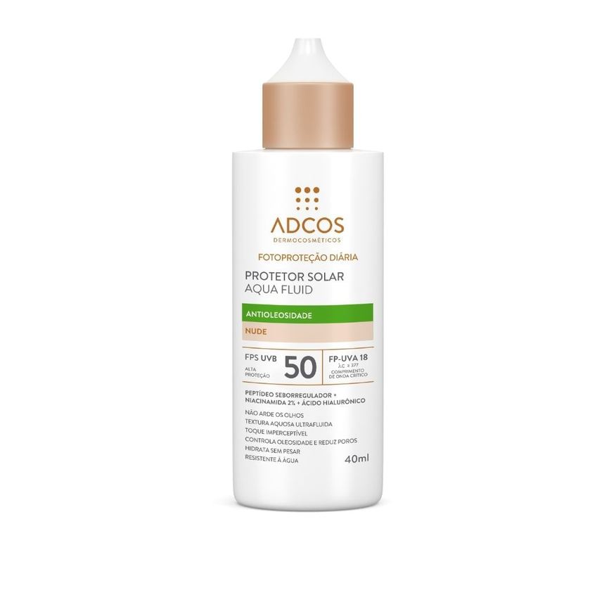 Adcos Protetor Solar Aqua Fluid Fps50 Nude 40ml