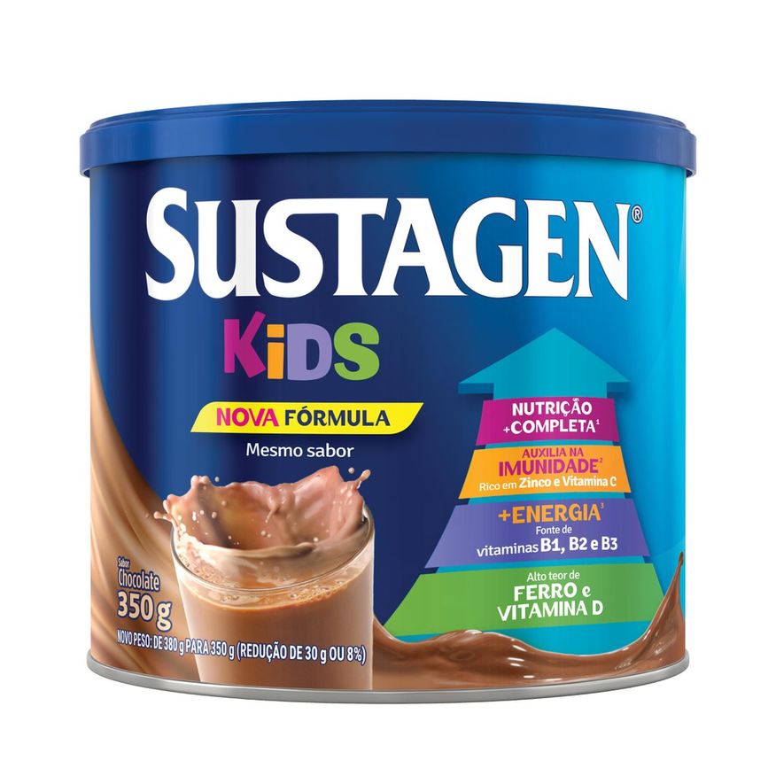 Sustagen Complemento Alimentar Infantil Kids Sabor Chocolate 350g