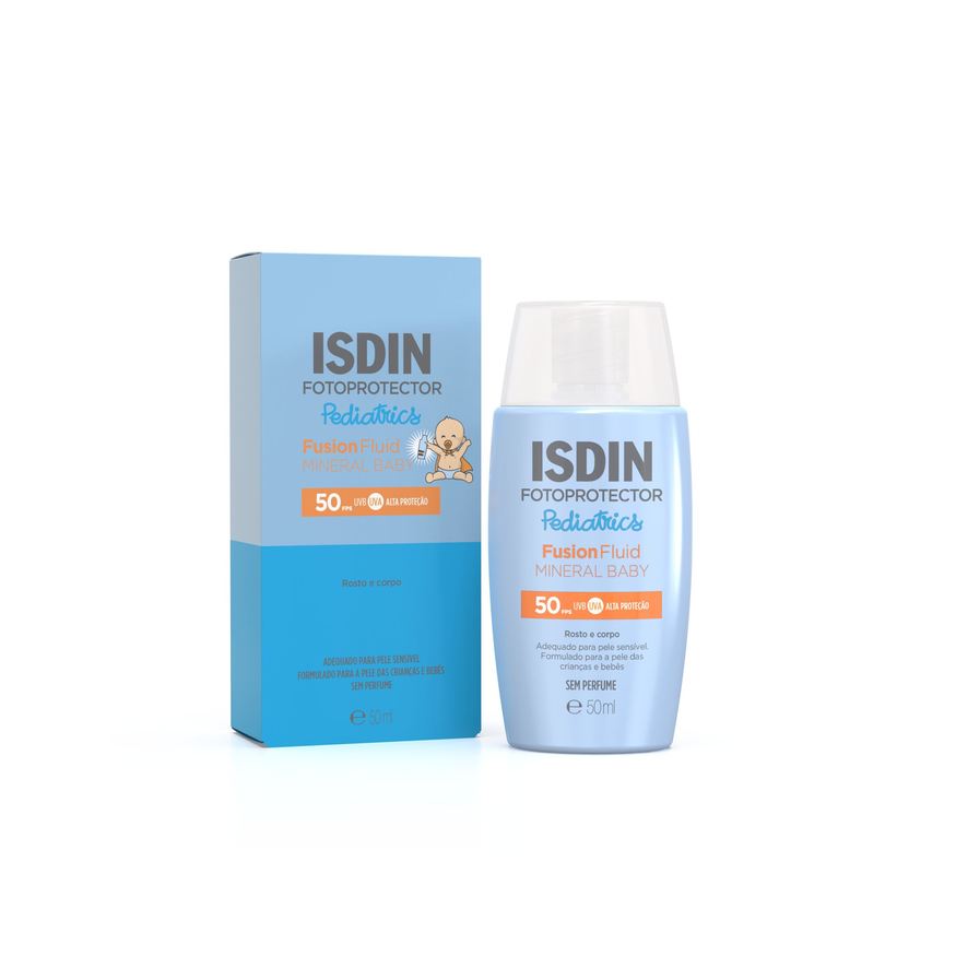 Isdin Protetor Solar Pediatrics Sem Perfume Fotoprotector Fusion Baby Fps50 50ml