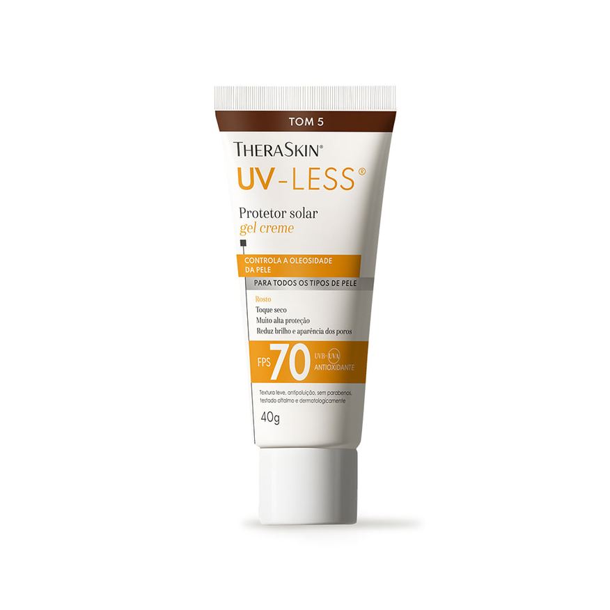 Theraskin Protetor Solar Facial Uv-Less Fps70 Tom 5 40g