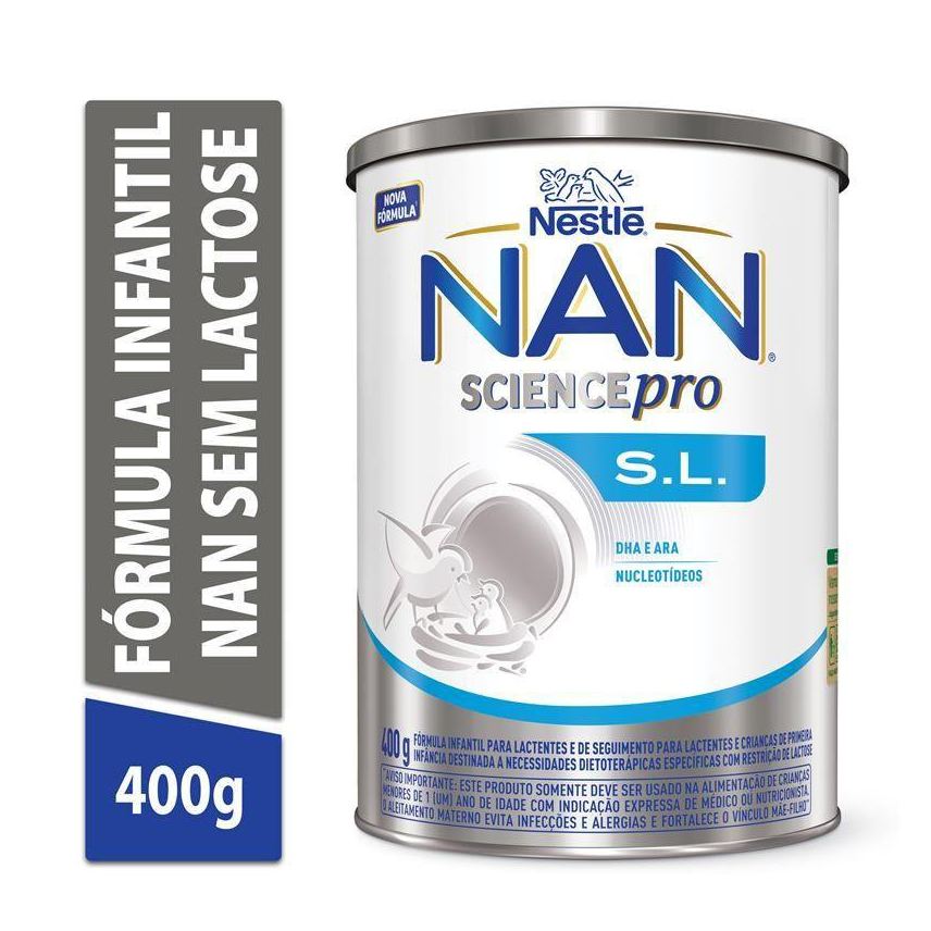 Nan Science Pro S.L. Fórmula Infantil Sem Lactose 0 a 36 meses 400g