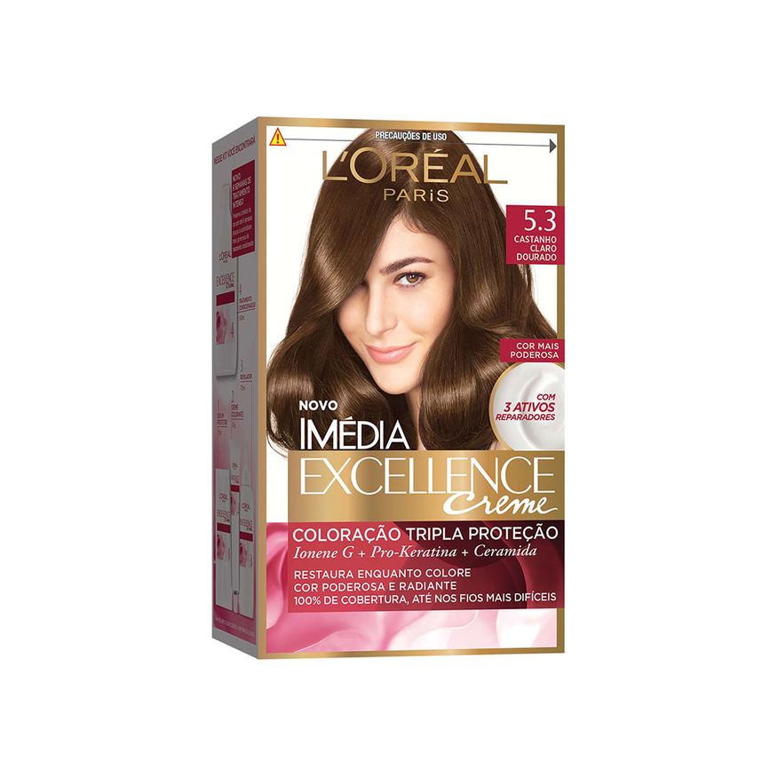 Imedia Tintura Imédia excellence Castanho claro dourado 5.3