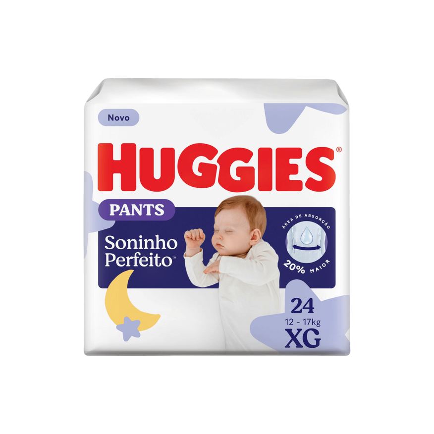 Huggies Fralda Descartável Infantil Pants Soninho Perfeito XG 24 Unidades