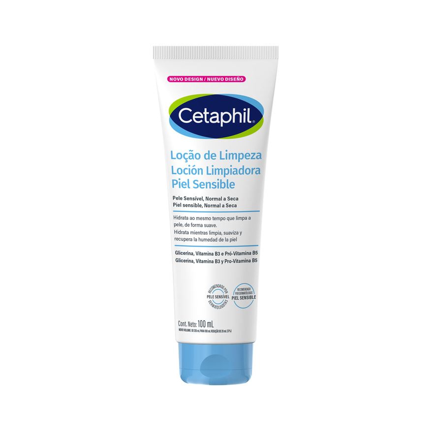 Cetaphil Loção De Limpeza Sem Fragrância Vitamina B3 E Pró-Vitamina B5 100ml
