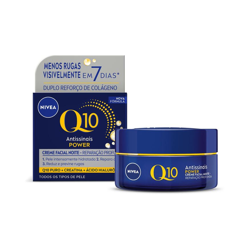 Nivea Creme Facial Q10 Power Antissinais Noturno 49g