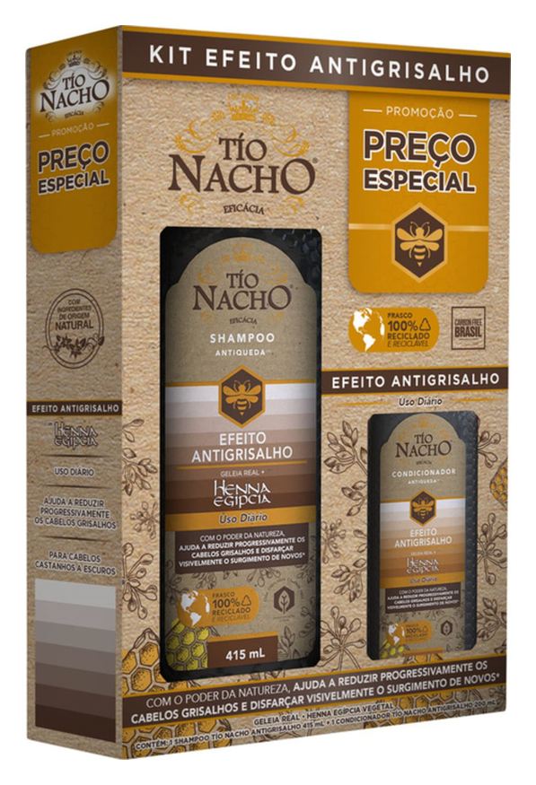 Tio Nacho Kit Antigrisalho Shampoo 415ml+ Condicionador 200ml