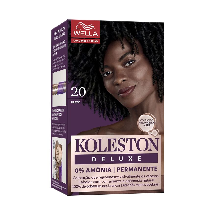 Koleston Tinta Para Cabelo Deluxe Preto 2.0